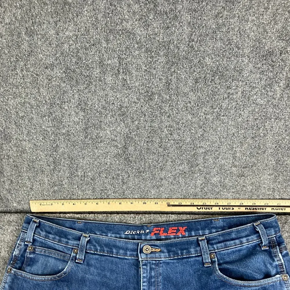 Dickies Carpenter 40X30 Jeans Mens Relaxed Straight‎ Blue Distressed Utility